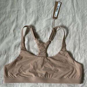 SKIMS Tan Minimalist Sports Bra with Racerback